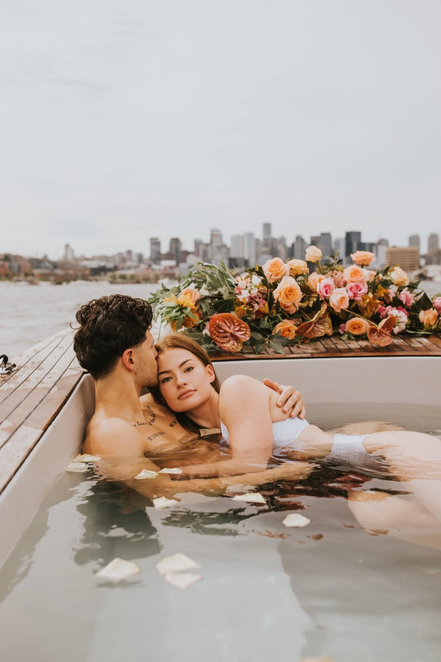 seattle engagement session, hot tub boat, seattle wedding photographer, hudson valley wedding photographer, new york wedding photographer, seattle couples session, seattle hot tub boat