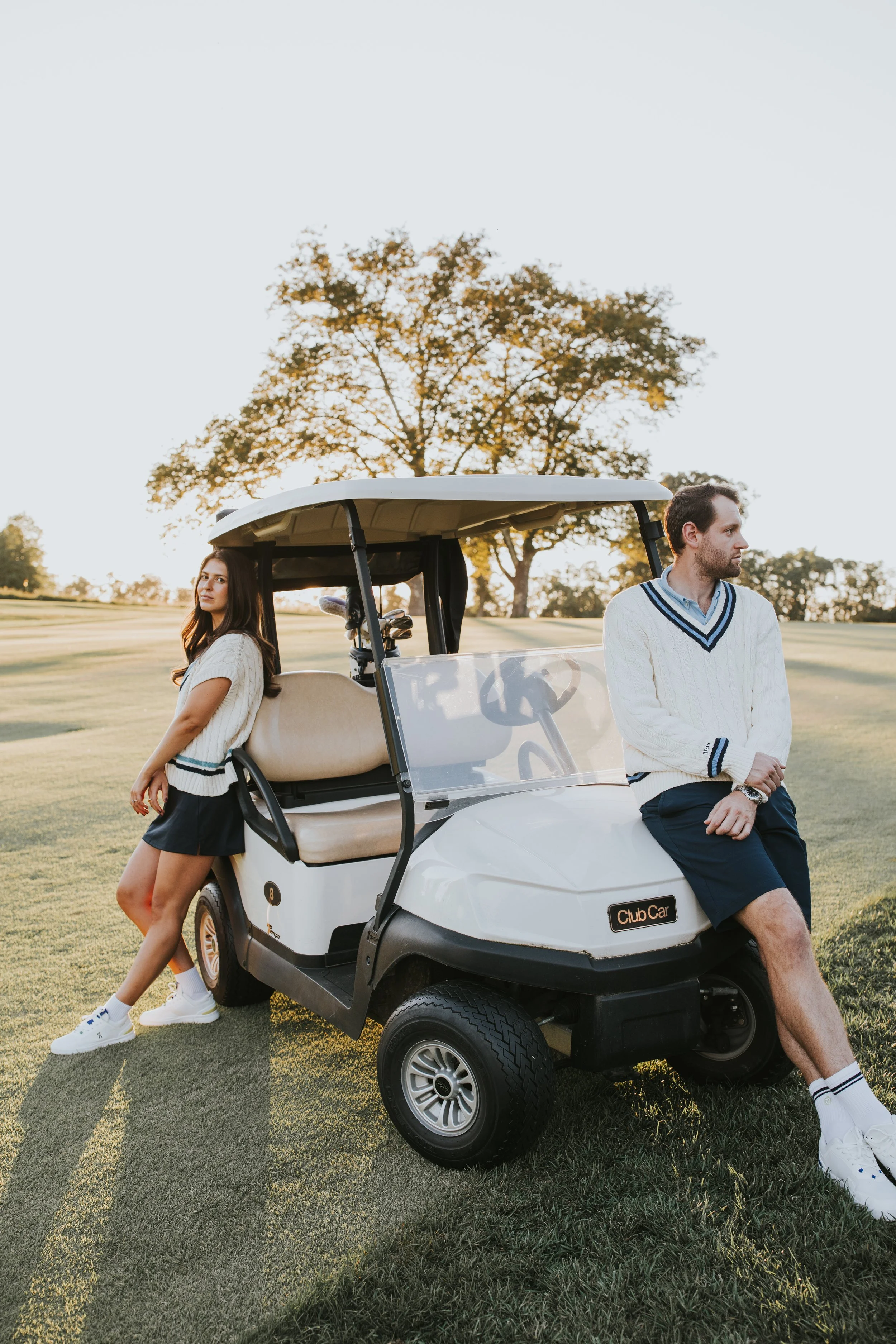 Liza + Jake’s Country Club Engagement Session