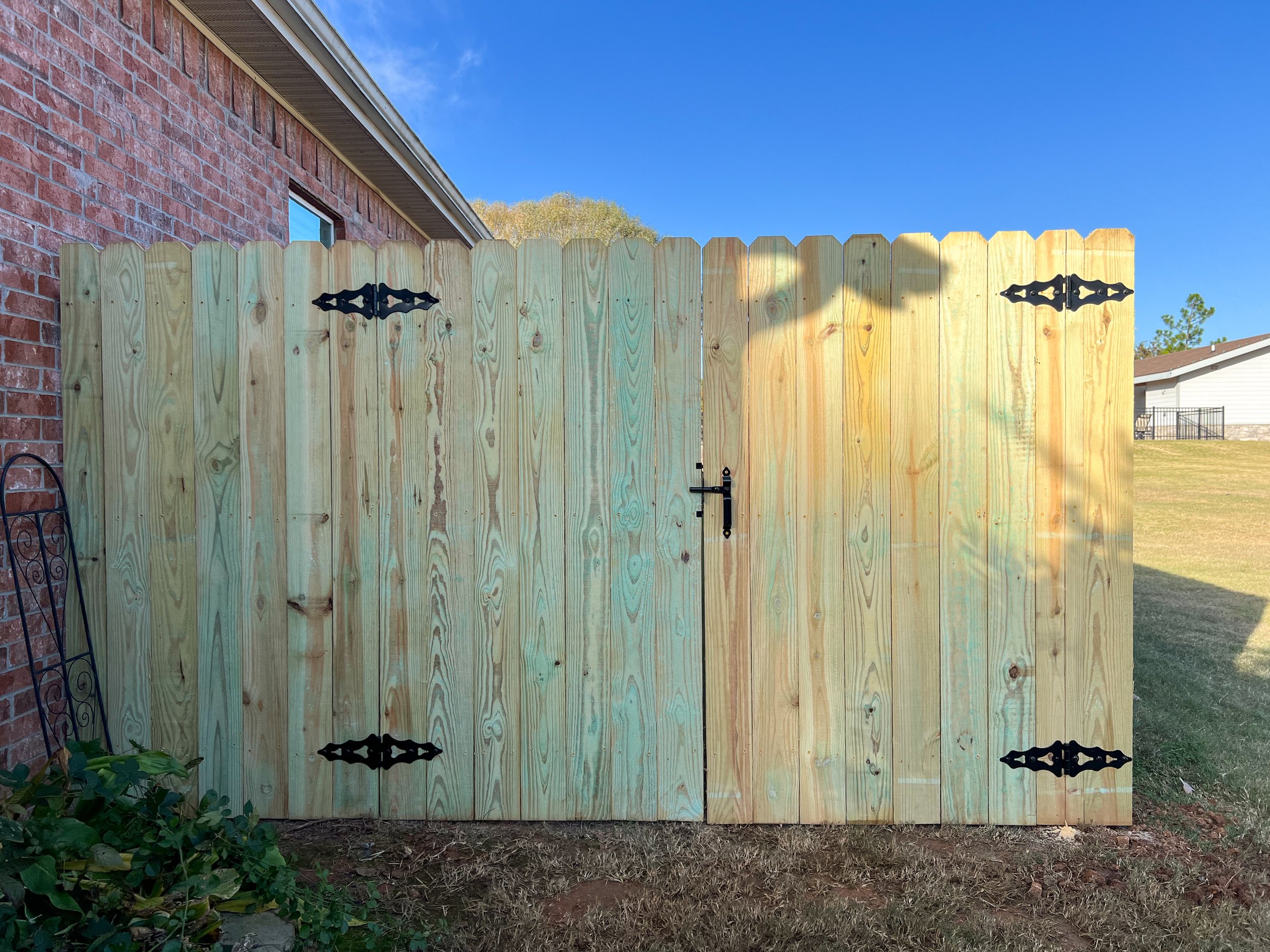 New Double Wide Privacy Gate Install
