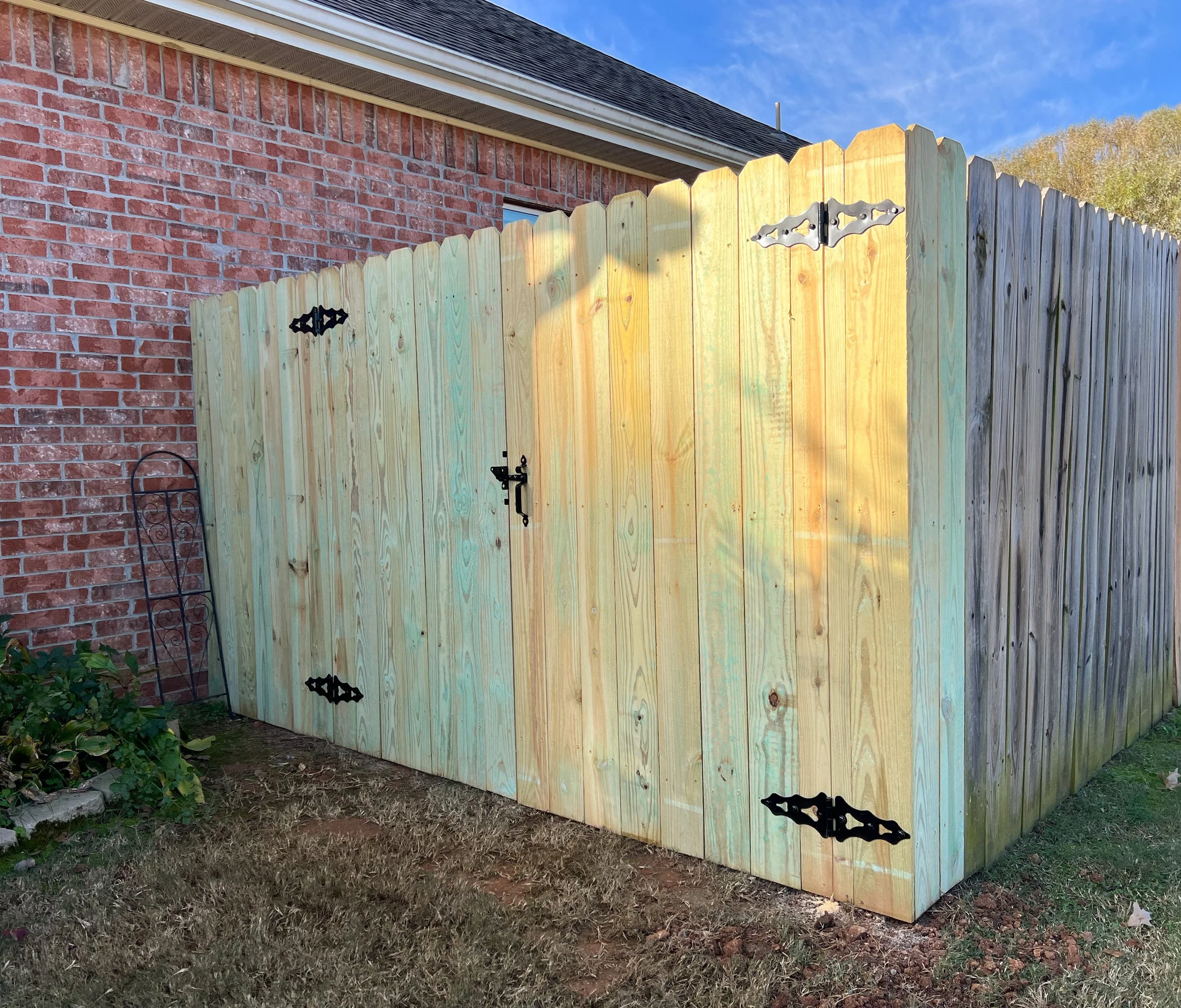 From closed off old fence to new premium wide gate access
