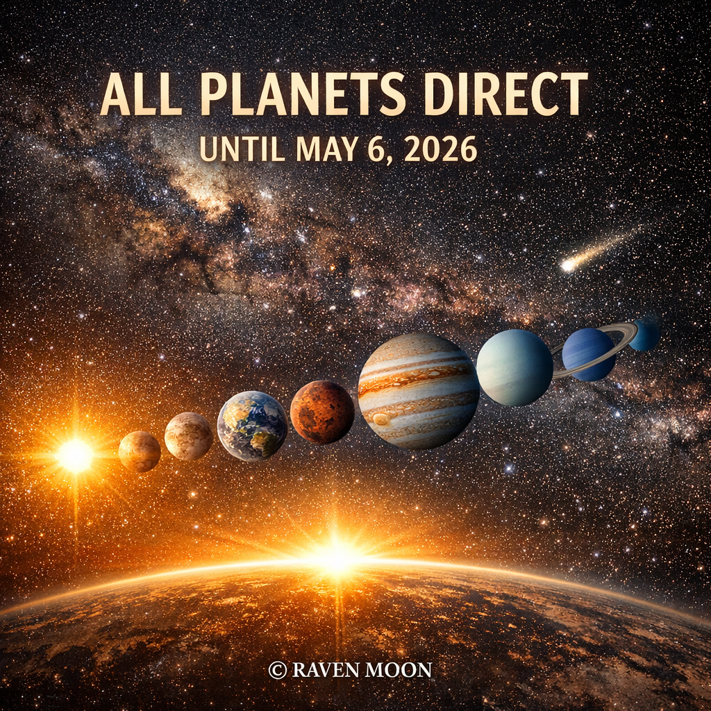 All Planets Stationed Direct Until               May 6 2026
