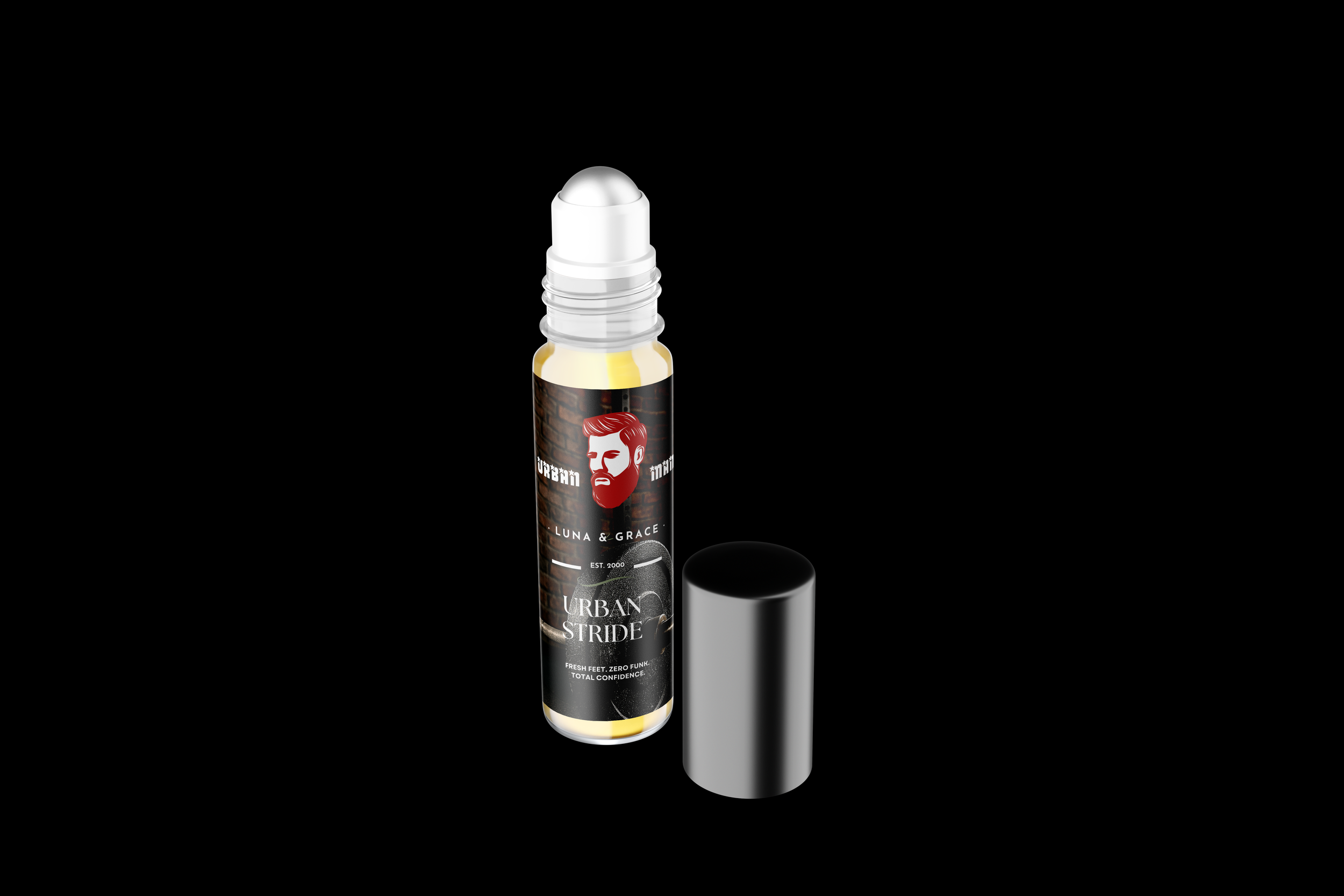 urban stride black background roller bottle.png