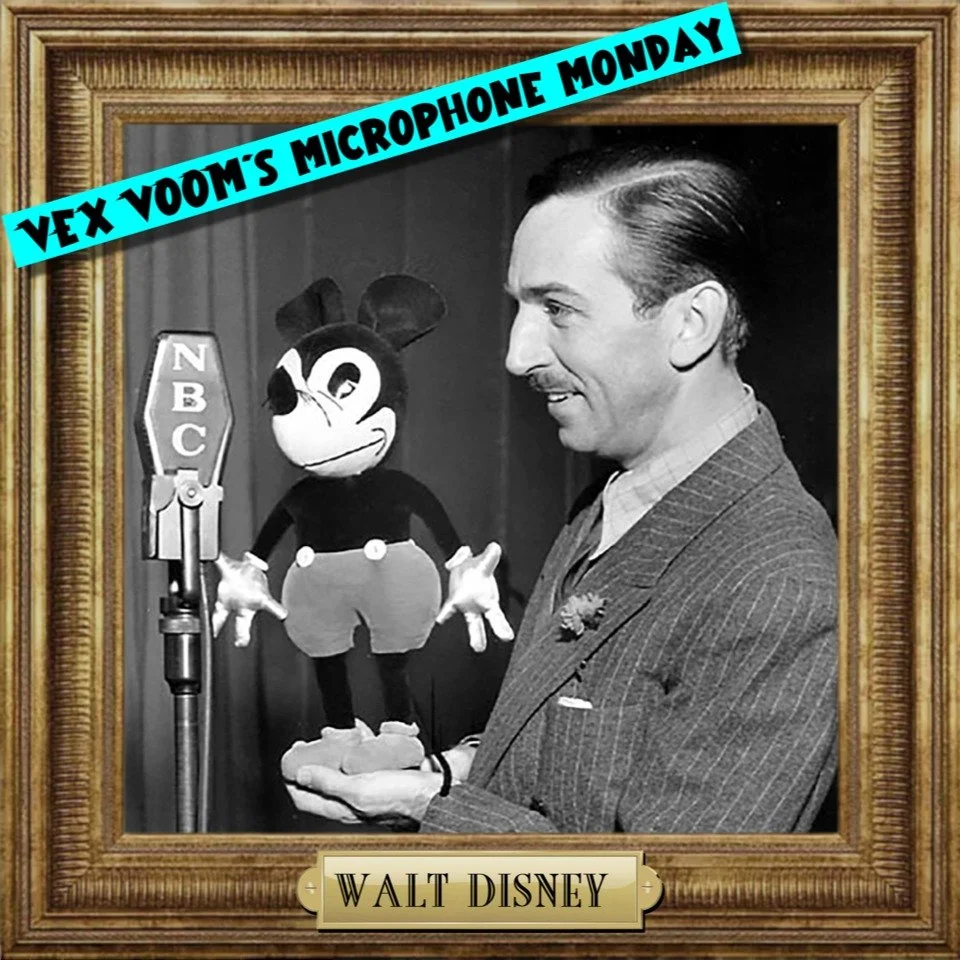 🎙 Welcome to &ldquo;Microphone Monday&rdquo; - where we learn about the Hollywood legends who were ALMOST part of the Vex Voom universe!

⭐️ WALT DISNEY ⭐️

Walt Disney, pictured with an especially disturbing early rendition of his great creation Mi