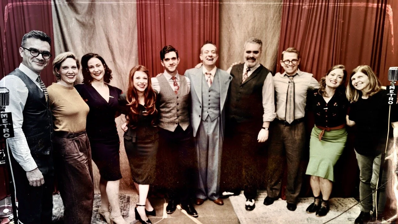 Season 1 of the most popular radio show of 1938 has officially commenced! Our wondrous actors gathered at the equally wondrous @millironstudios to record the first 5 episodes of VEX VOOM IN THE 21ST CENTURY! The room could barely contain the talent o