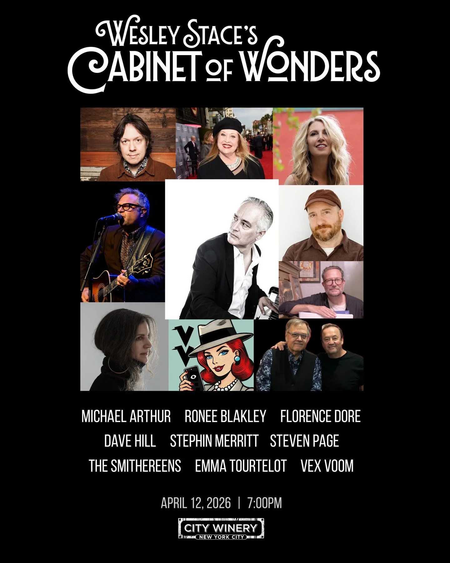 🚀 Calling All Future Fans! Calling All Fun Fans! 🚀

🎙 VEX VOOM returns to the stage in the next edition of @wesleystace&rsquo;s Cabinet of Wonders! Join us APRIL 12 at @citywinerynyc - tickets on sale NOW!

Featuring: @laurmarcus @seantillius @aka