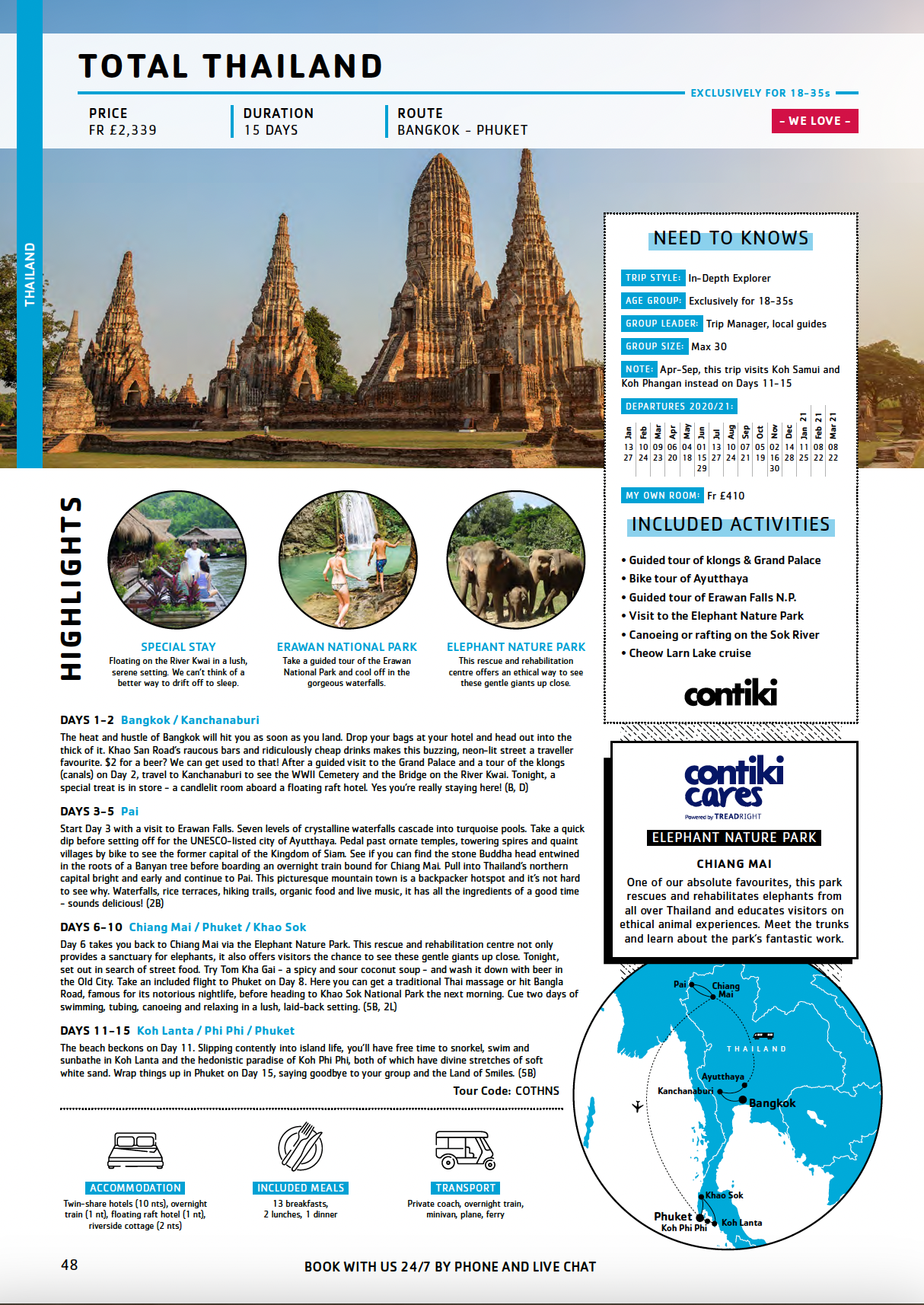 Thailand Tour Itinerary