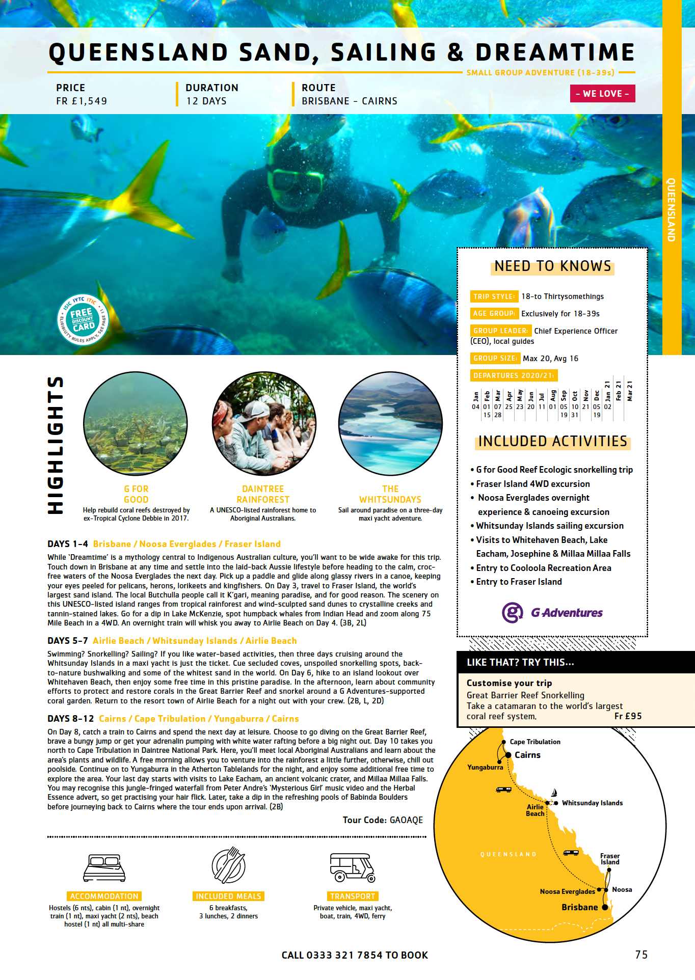 Queensland Tour Itinerary