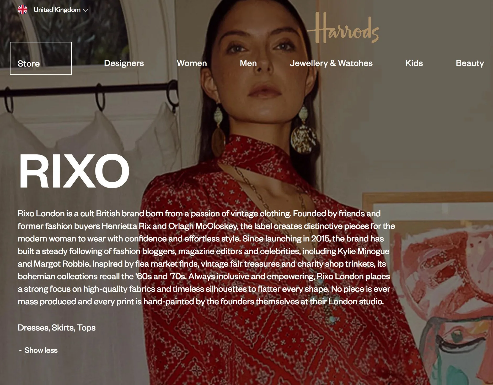 Rixo Brand Landing Page