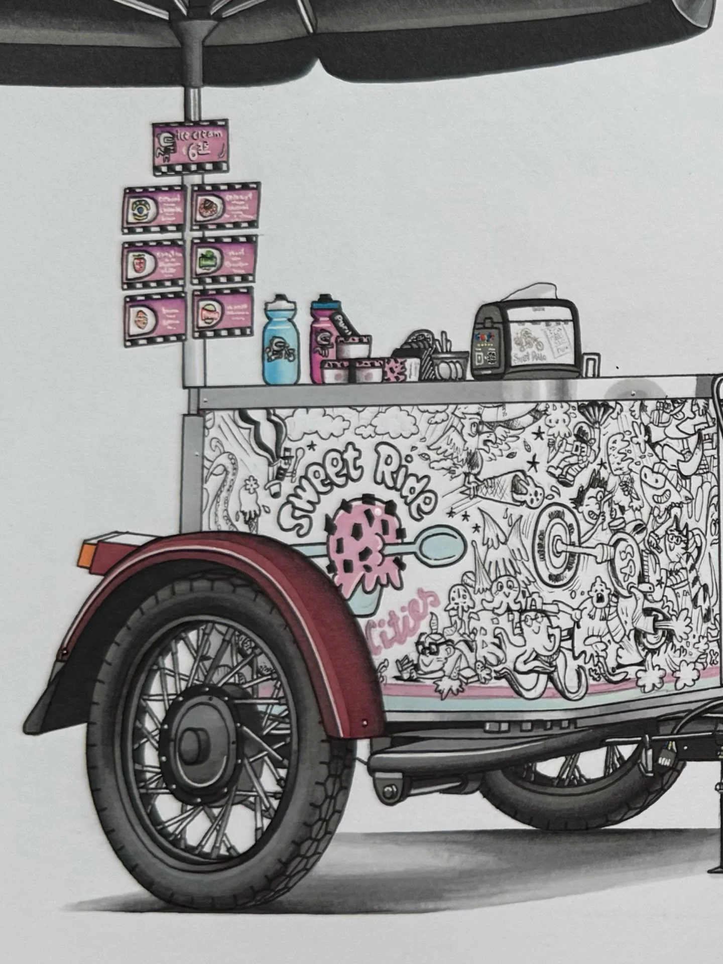 🛑🛑🛑🛑 !!!!STOP!!!! 🛑🛑🛑🛑 Check out the detail in this drawing by the one-and-only @vardanyan_carart