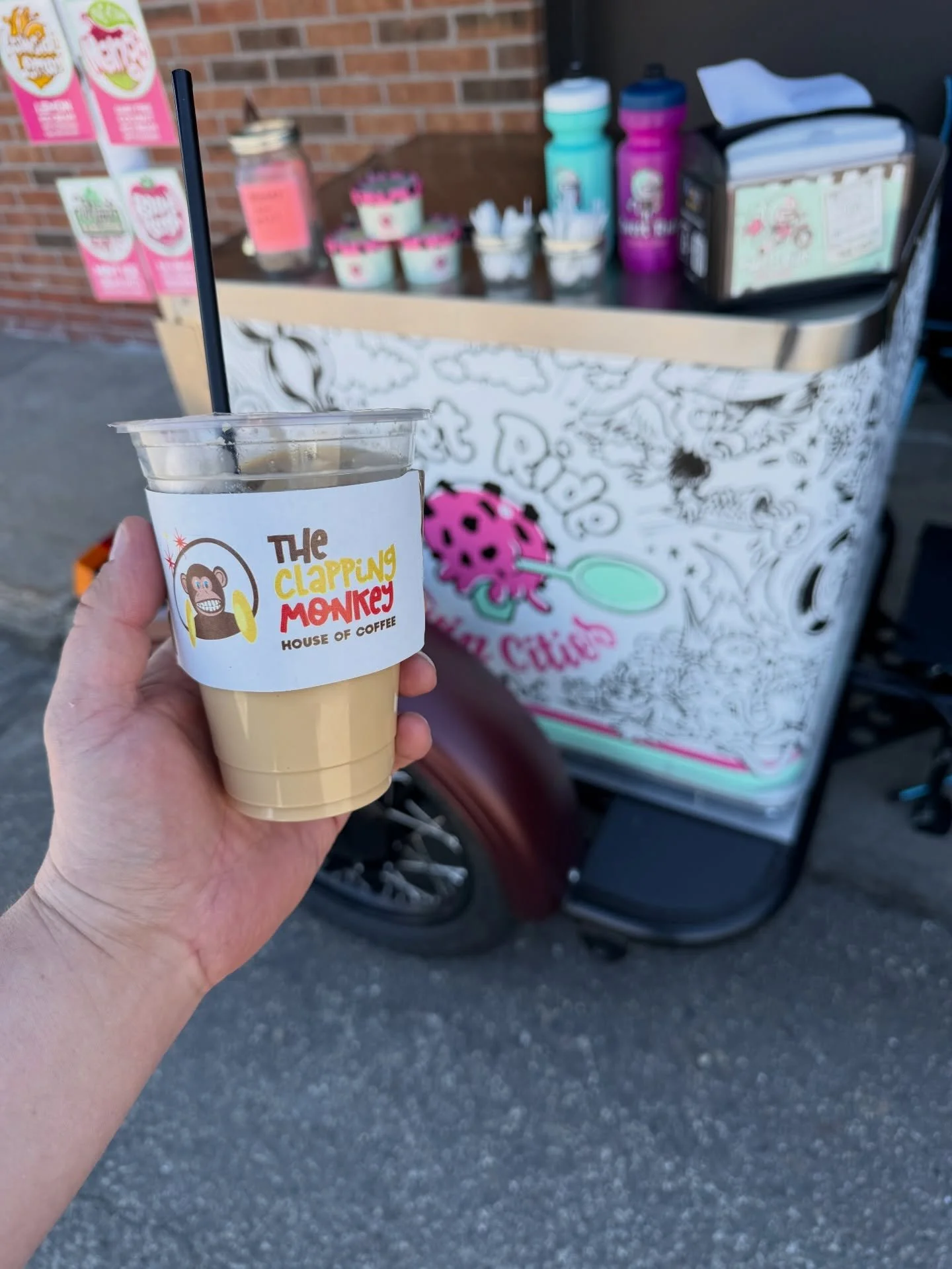 Come on out to Wild Things Collective &amp; The Clapping Monkey House of Coffee. We&rsquo;ll be out selling ice cream until 3PM today!!