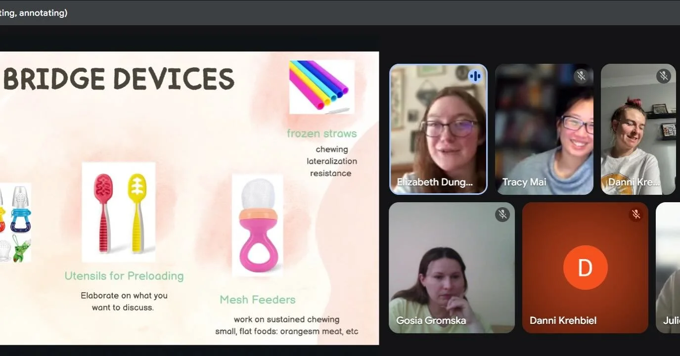 A glimpse into our most recent team meeting 👀🍌🥄🍼🥦

Our team meets weekly to discuss a variety of clinical topics. Why? Because at Homegrown, we believe that when we come together, that&rsquo;s when our work really becomes transformative. We&rsqu