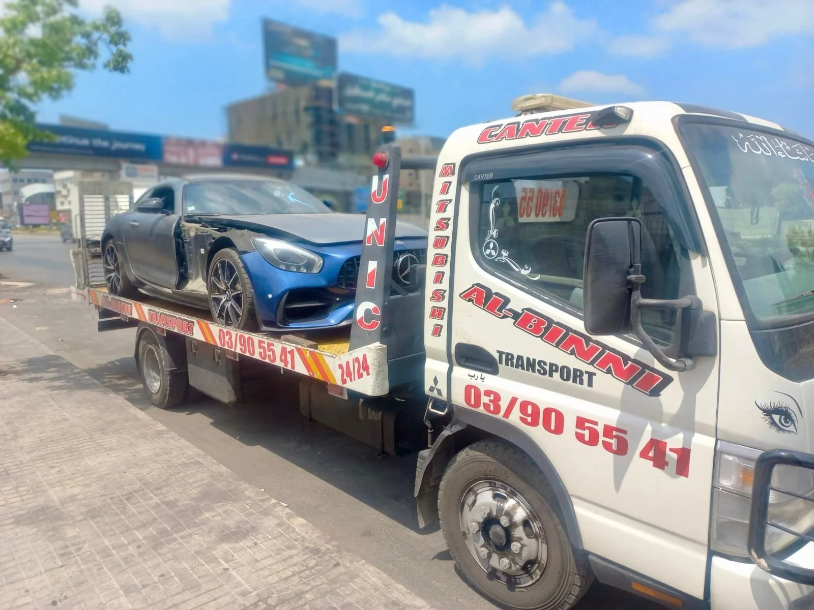 Flatbed tow truck بلاطة سيارات 24/7 – Car transport Lebanon