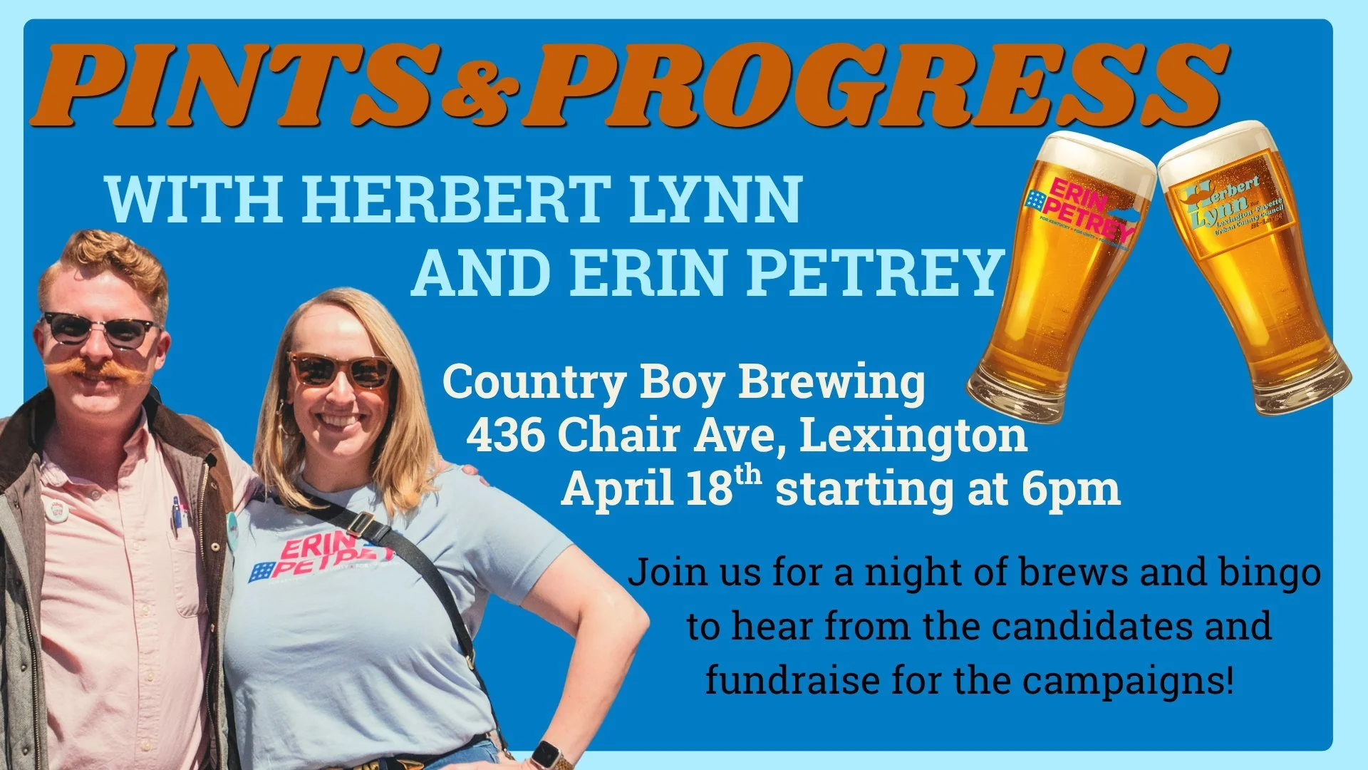 Pints &amp; Progress: A Fundraiser for Erin Petrey and Herbert Lynn