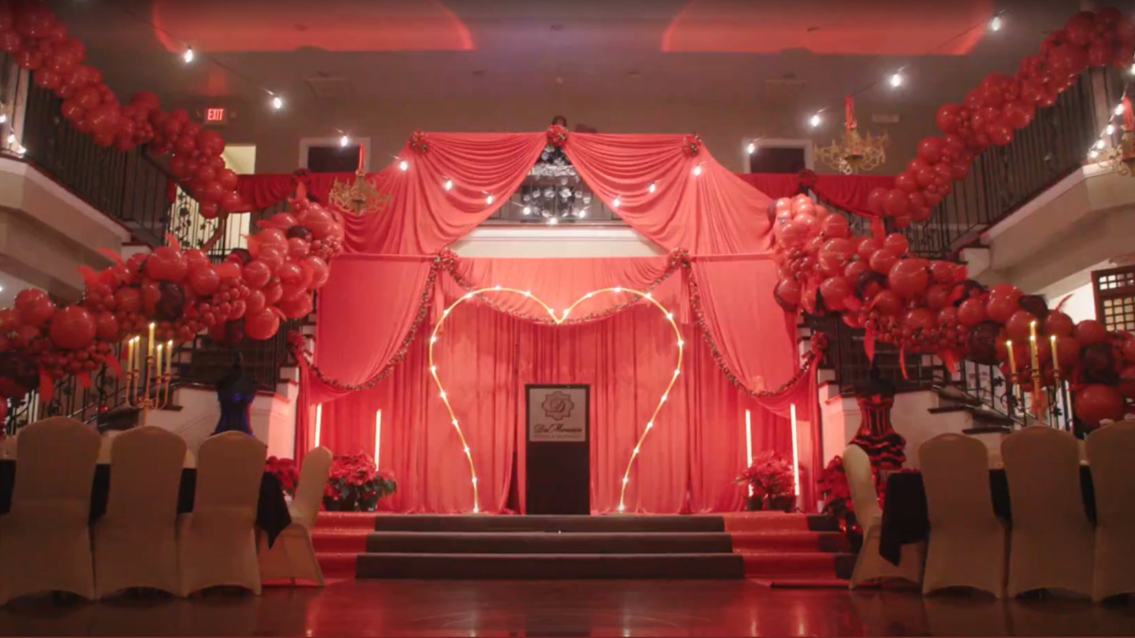 Laurie’s customers, Evan and Kade, running down a mountain after getting married. 