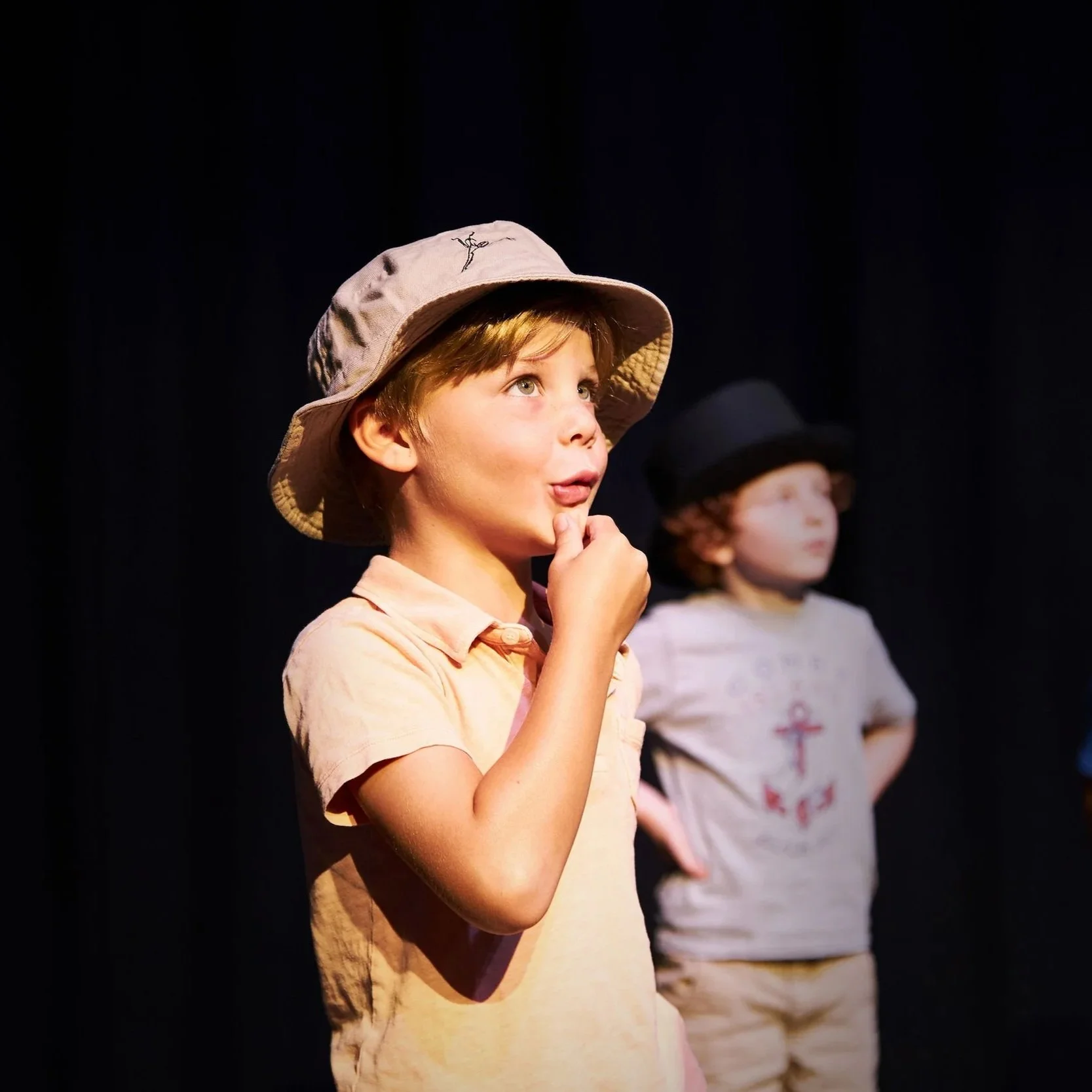 Boy acting on KCYA stage