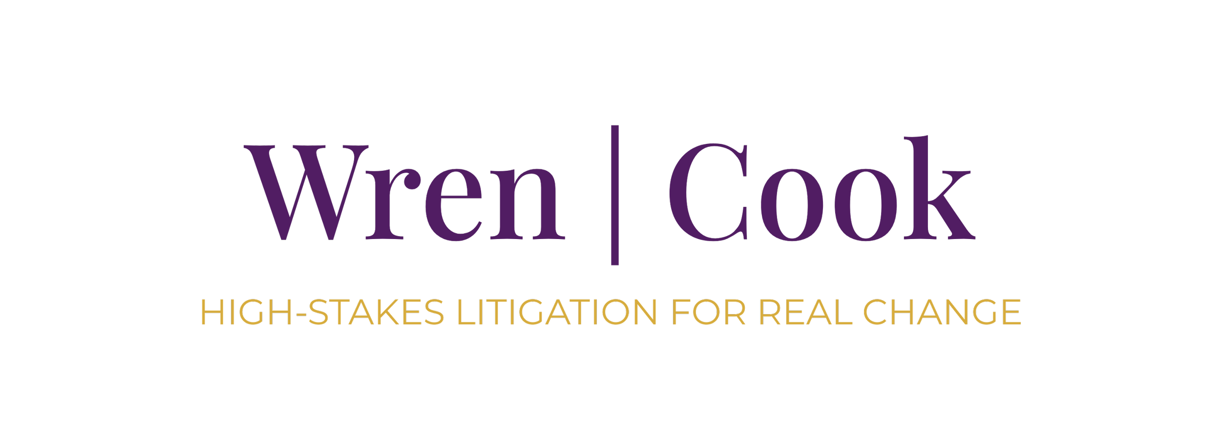Wren Cook Attorneys Logo - High Stakes Litigation for Real Change