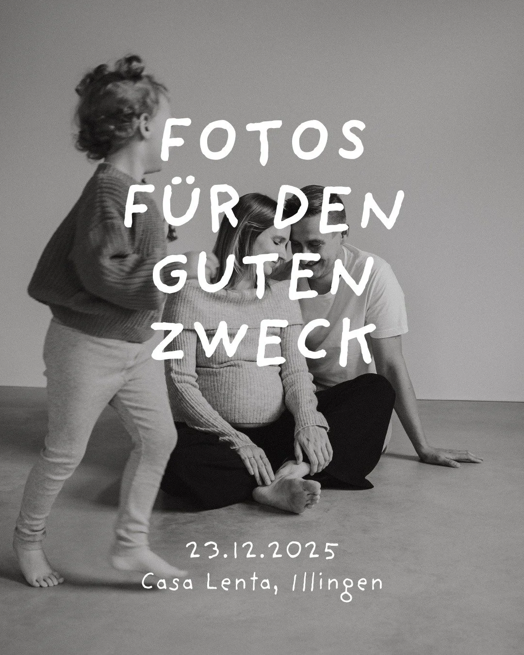 Es ist wieder soweit! 😍🎉

Am 23.12. starten wir die n&auml;chste Runde FOTOS F&Uuml;R DEN GUTEN ZWECK.

Alle grundlegenden Infos findet ihr in den Slides. 

Sichert euch euren Wunschtermin bitte direkt per dm an den jeweiligen Fotografen / die jewe