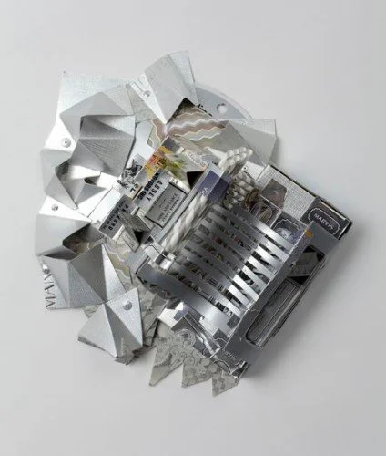 Silver Mine , 2011, cardboard, glue, rivets, approx. 10 x 6 x 5 inches