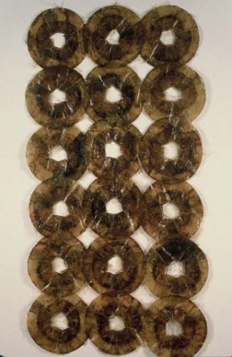 Untitled, 1995, coffee filters, glue