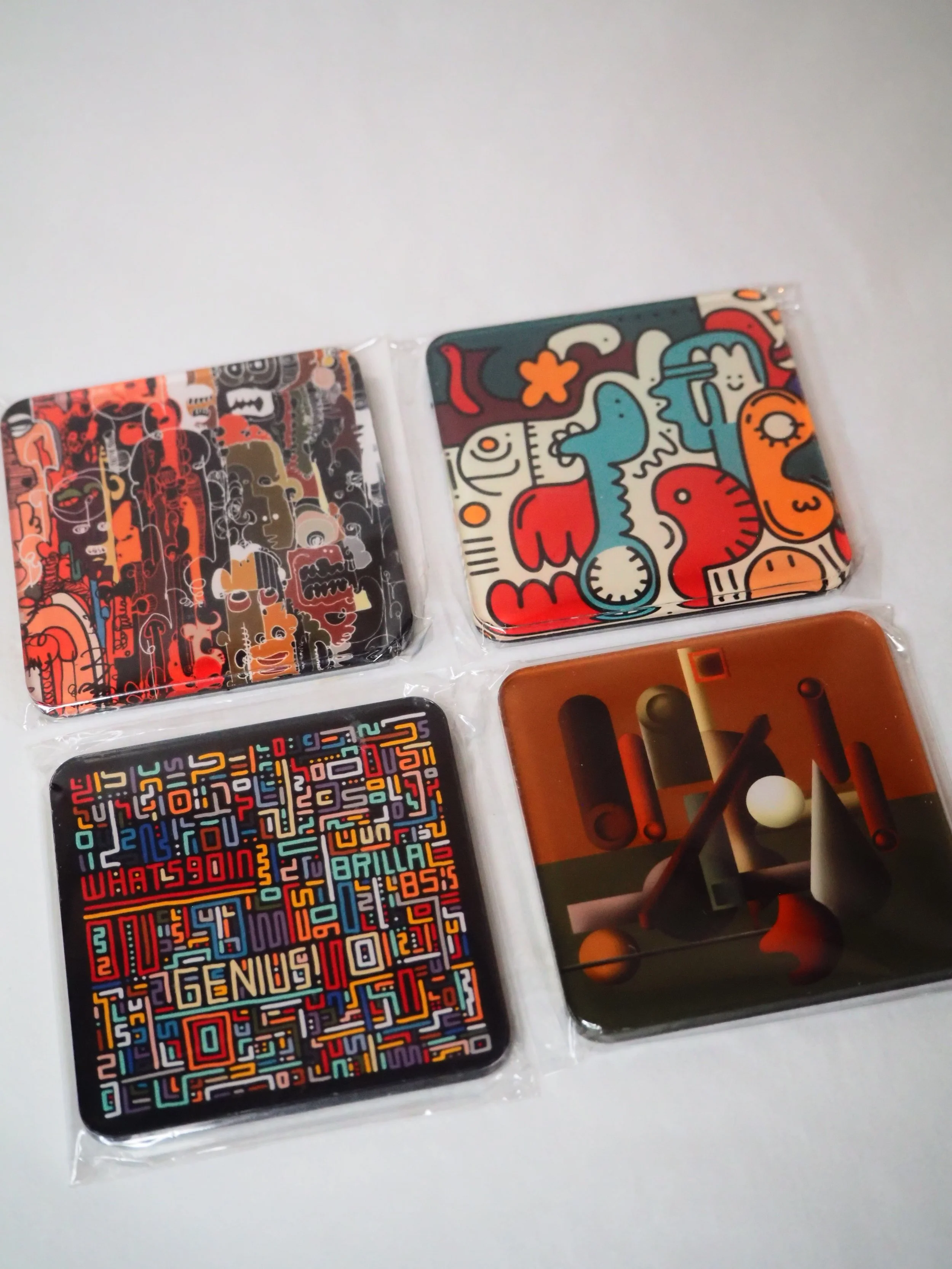 Modern Vibes — Abstract Acrylic Magnet