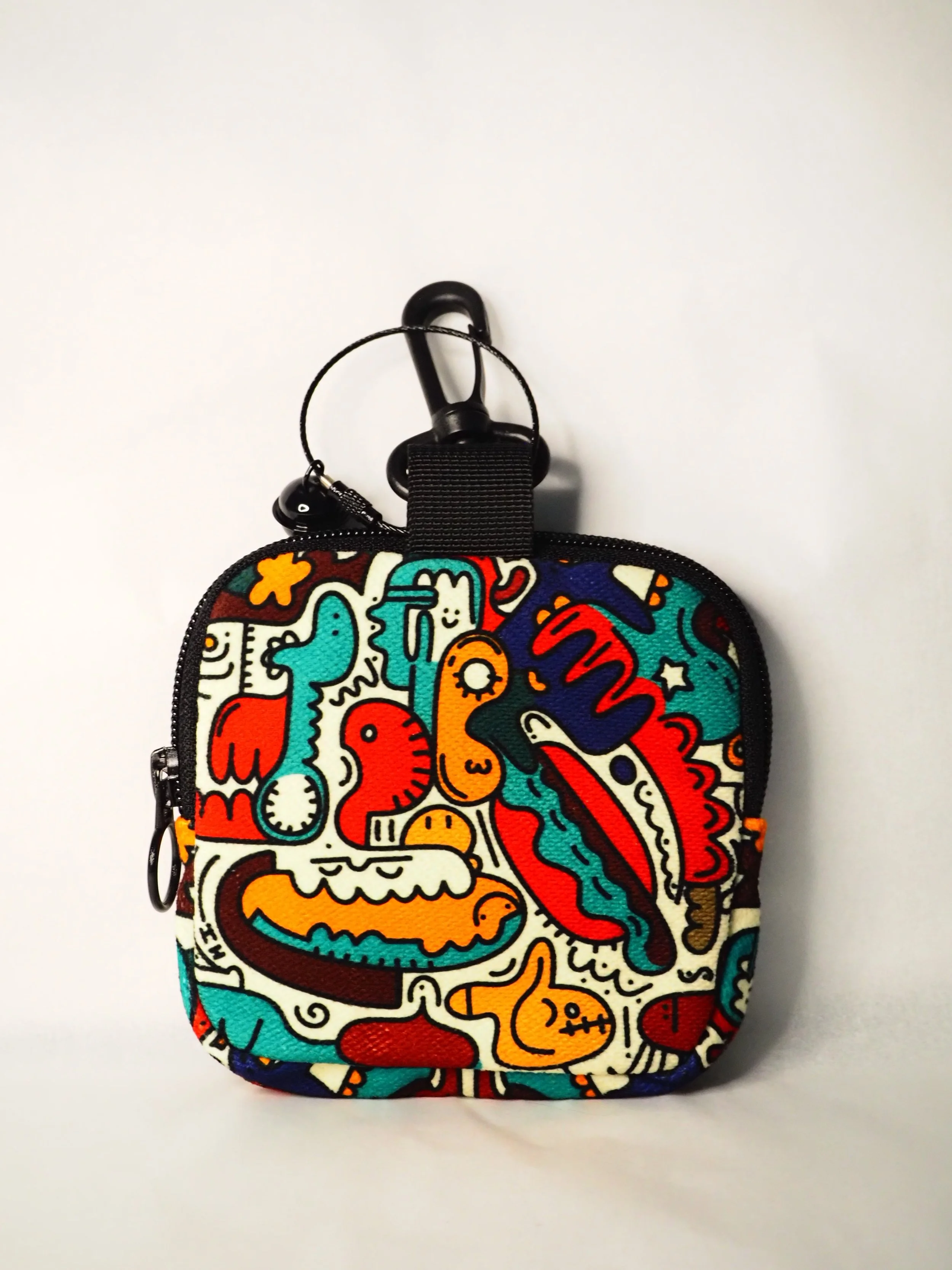 Doodle World– Mini Canvas Pouch