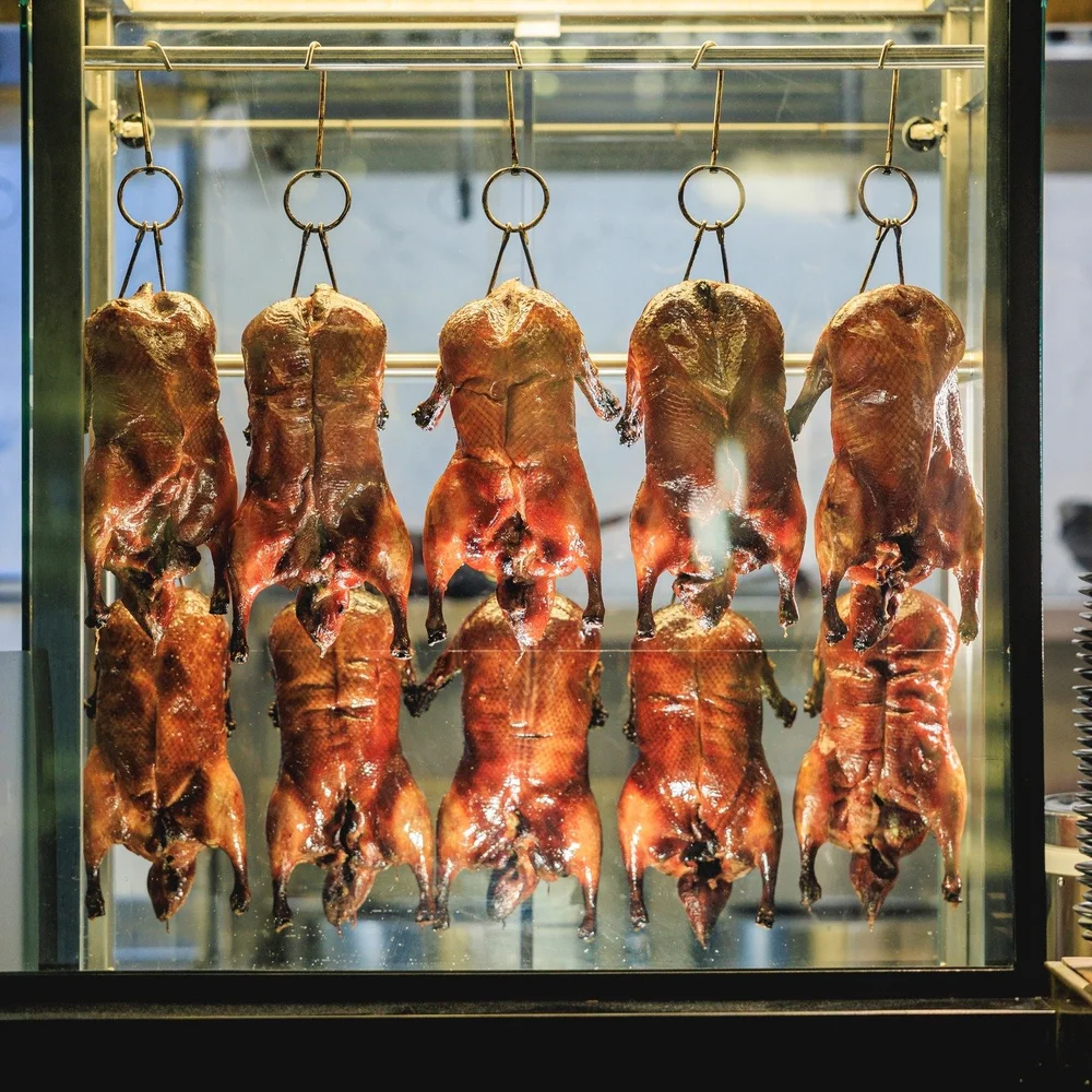 72-hour Beijing duck with crispy golden skin at JIRU Sofia