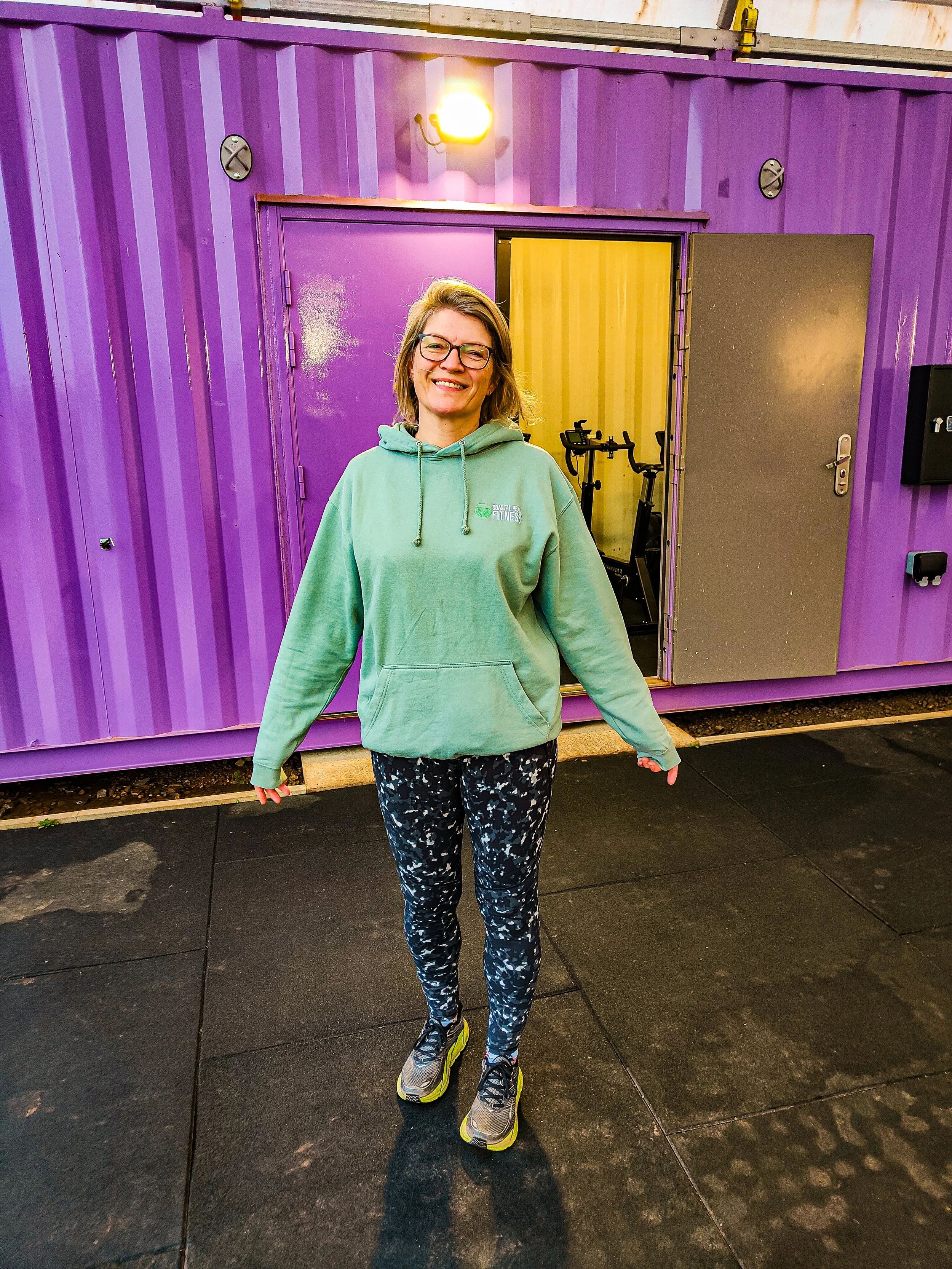 Coastal Peak Fitness Fitness Girl Green Hoody