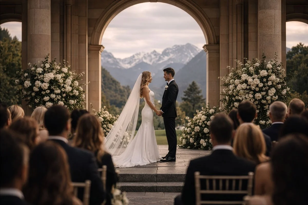 Dallas wedding couple exit photography