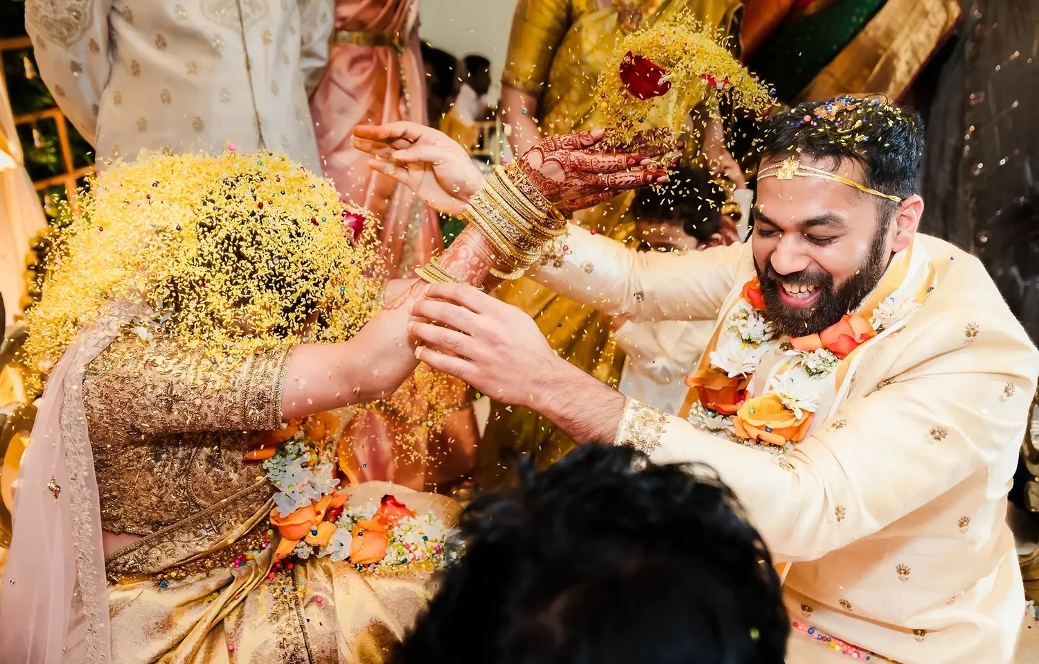 Traditional South Indian wedding ceremony