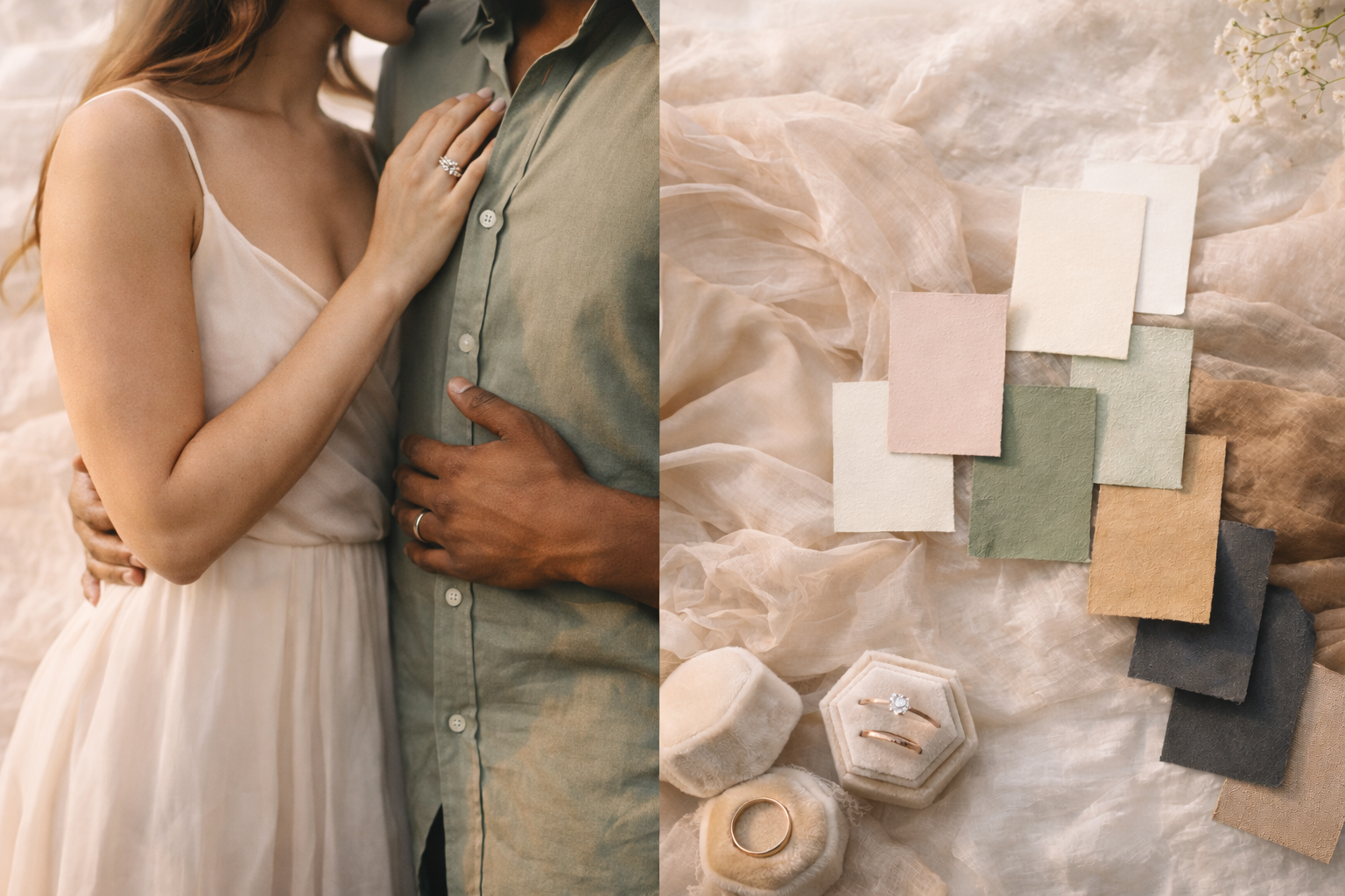 Natural Feeling Engagement Photos