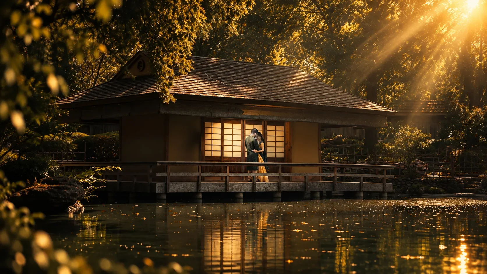 Beautiful Pre-Wedding Shoot at Japanese Botanical Gardens Fortworth