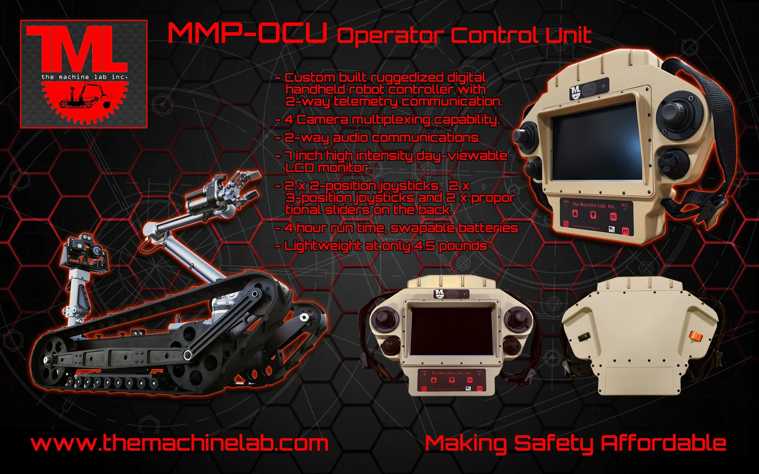 new handheld EOD robot controller