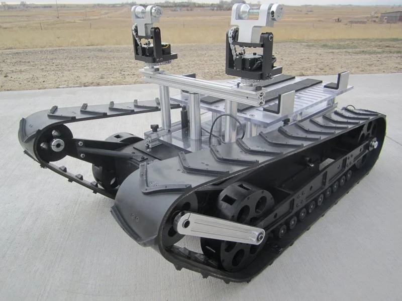 Custom tracked platform for a research company in the UK