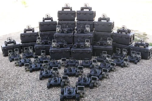 The Machine Lab, Inc. just finished 35 complete surveillance robot systems