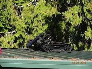 mechanized debris clearing blower