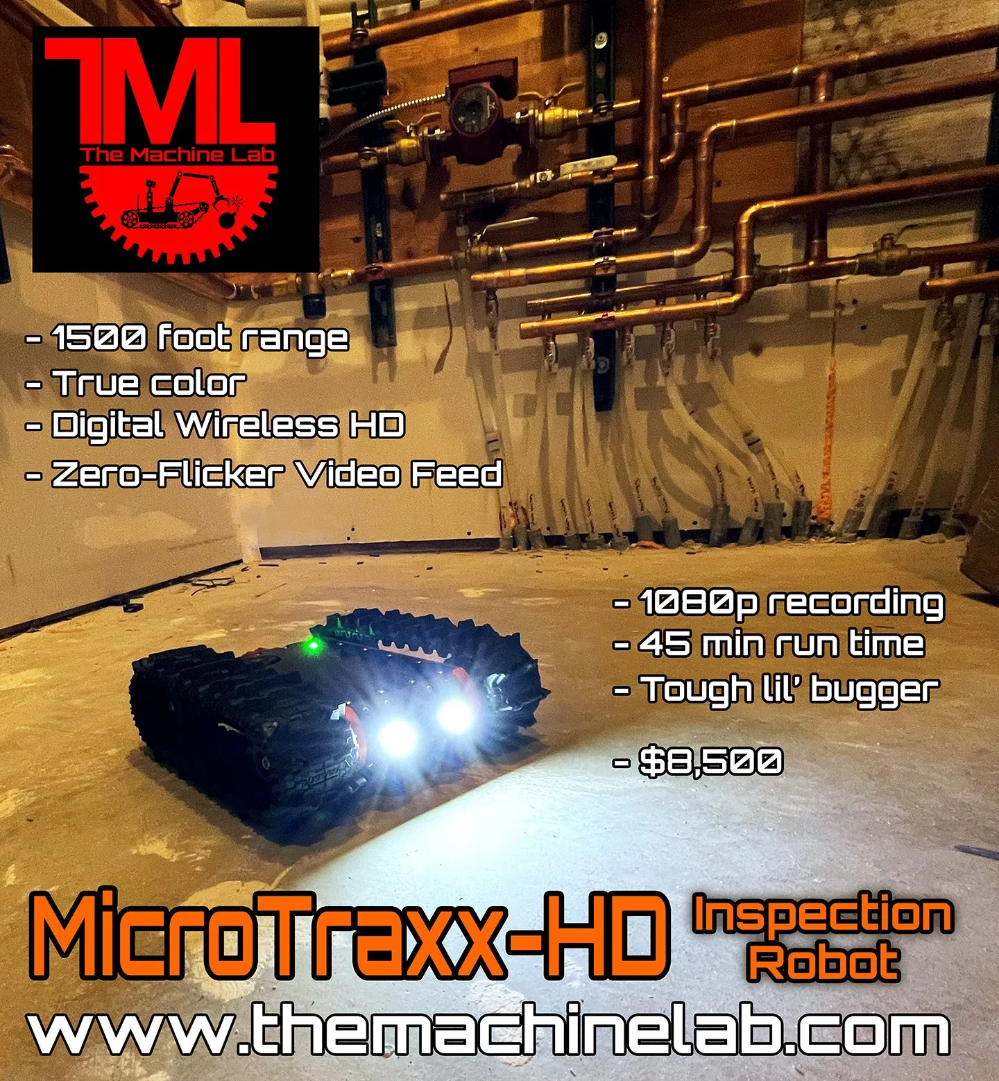 all new MicroTraxx systems come with our brand new wireless digital HD video link