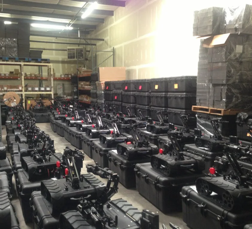 Production run of the MMP-30-EOD robot system at The Machine Lab.