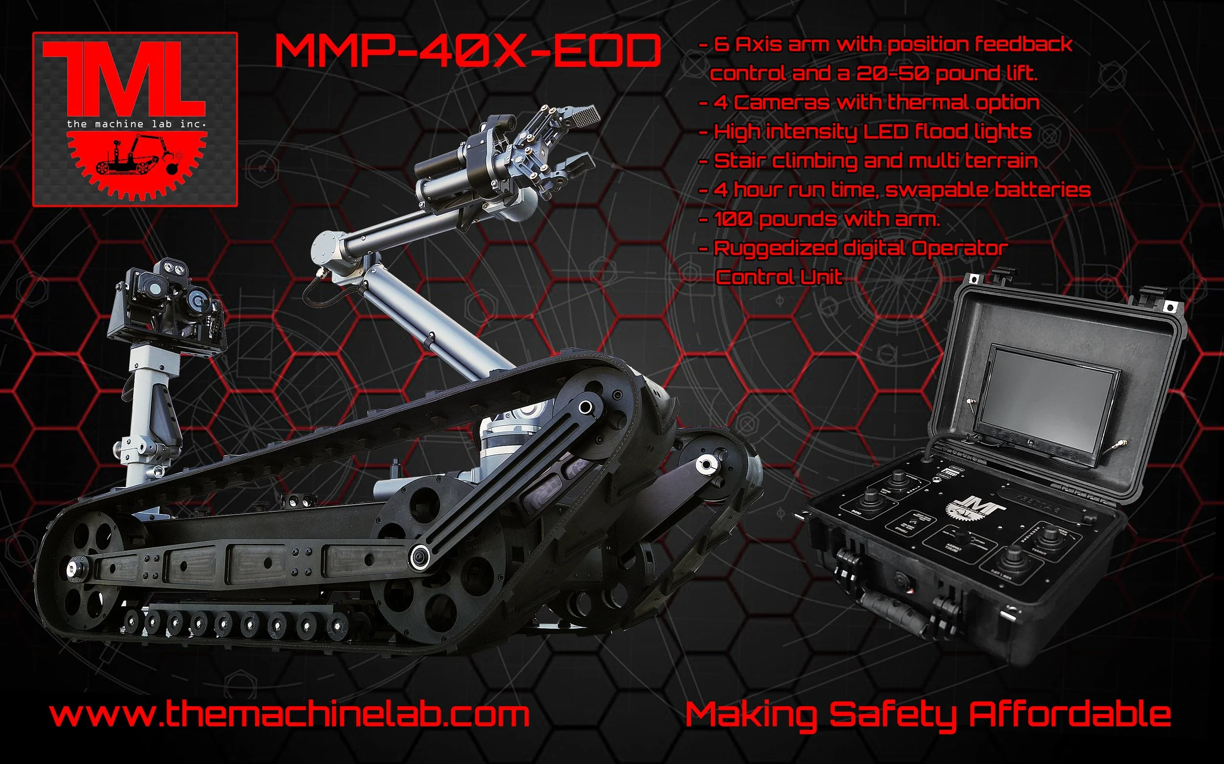 our new MMP-40X-EOD robot system