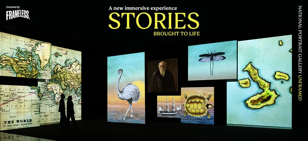 main photograph used for for the National Portrait Gallery UNFRAMED  advertising campaign  Stories Brought to Life,  exhibition created by Frameless , photo © Antonio Pagano
