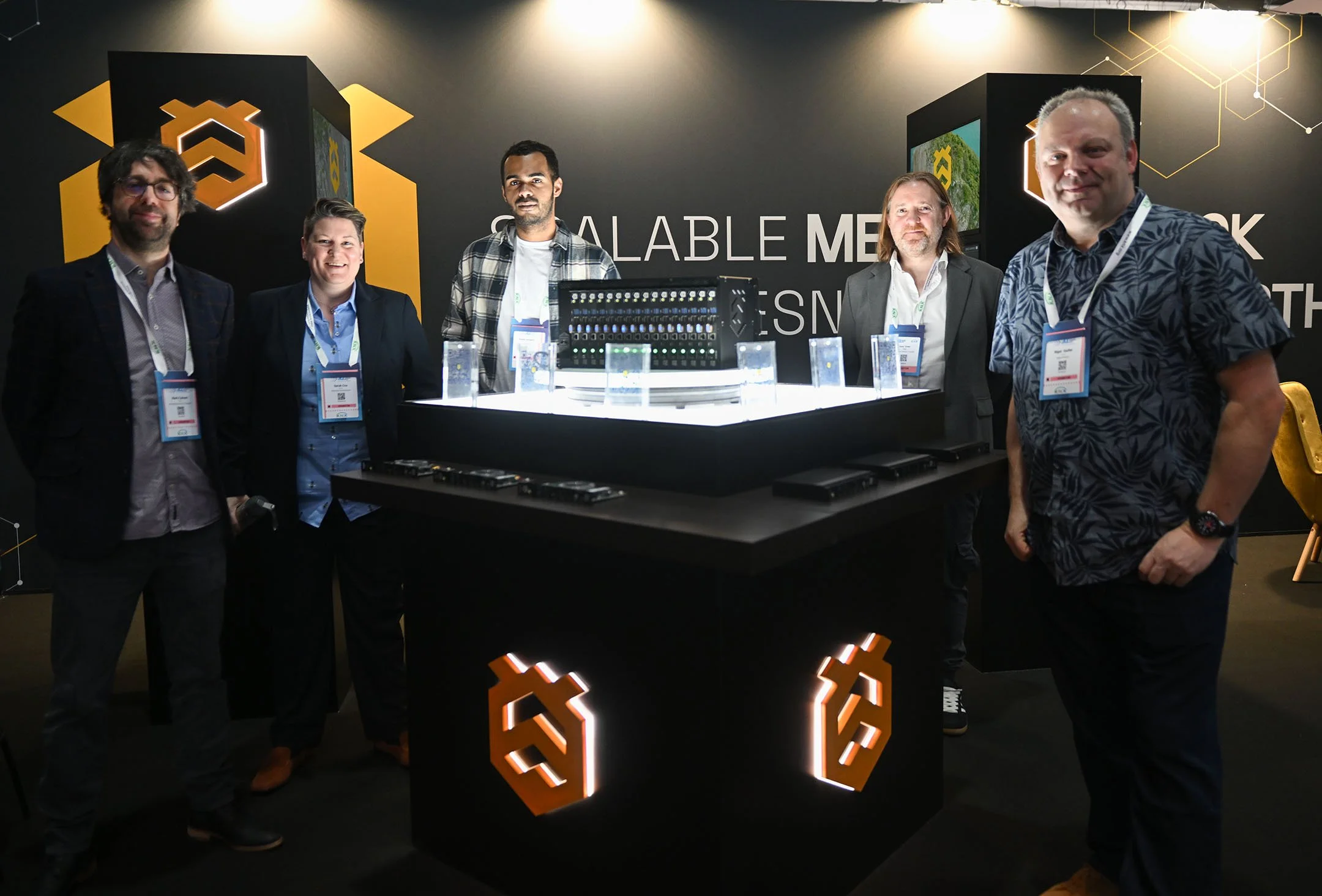 HIVE MEDIA Control team at ISE (Barcelona) 2024 photo Antonio Pagano