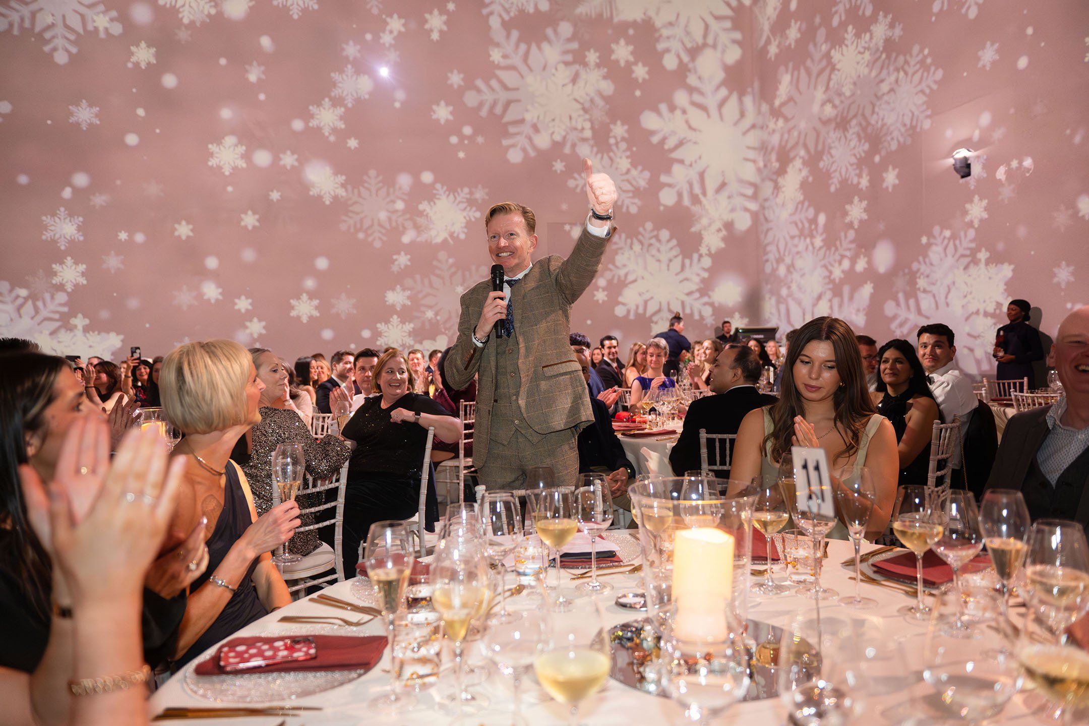 David Murray (Chief Commercial Officer) at Pladis Christmas event 2024, photo by Antonio Pagano