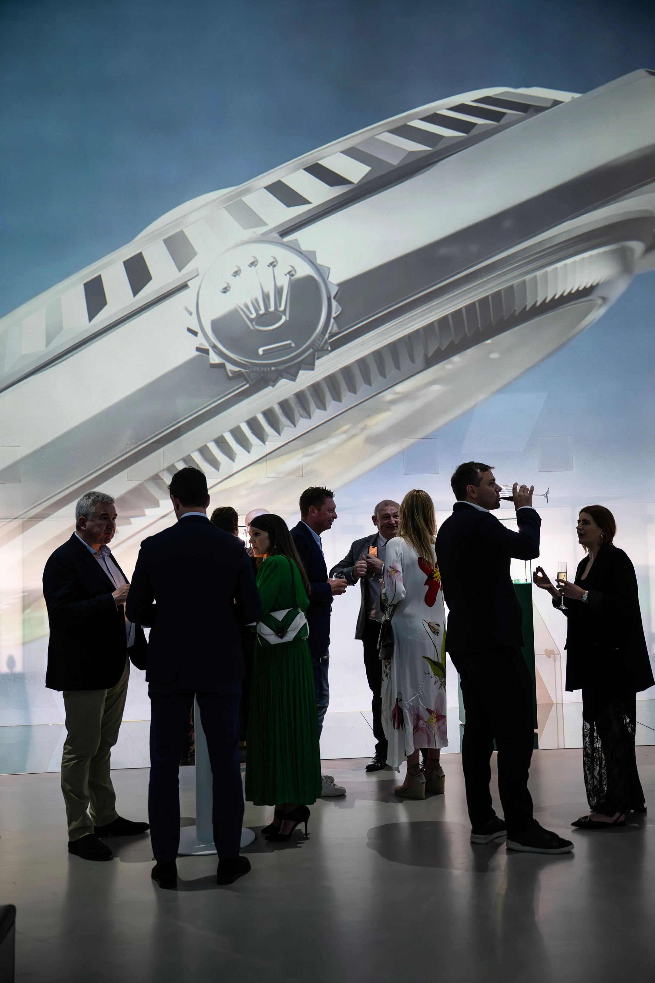 Rolex launch & gala dinner by DMR (David M Robinson-Jewellery & Watches) at Frameless immersive museum, London.