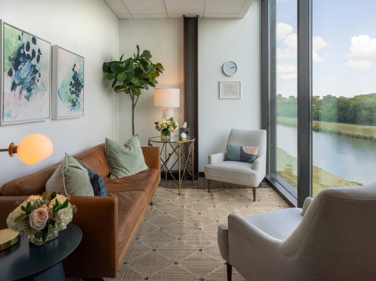 Julie Chahal’s EMDR therapy office in Fort Worth, Texas