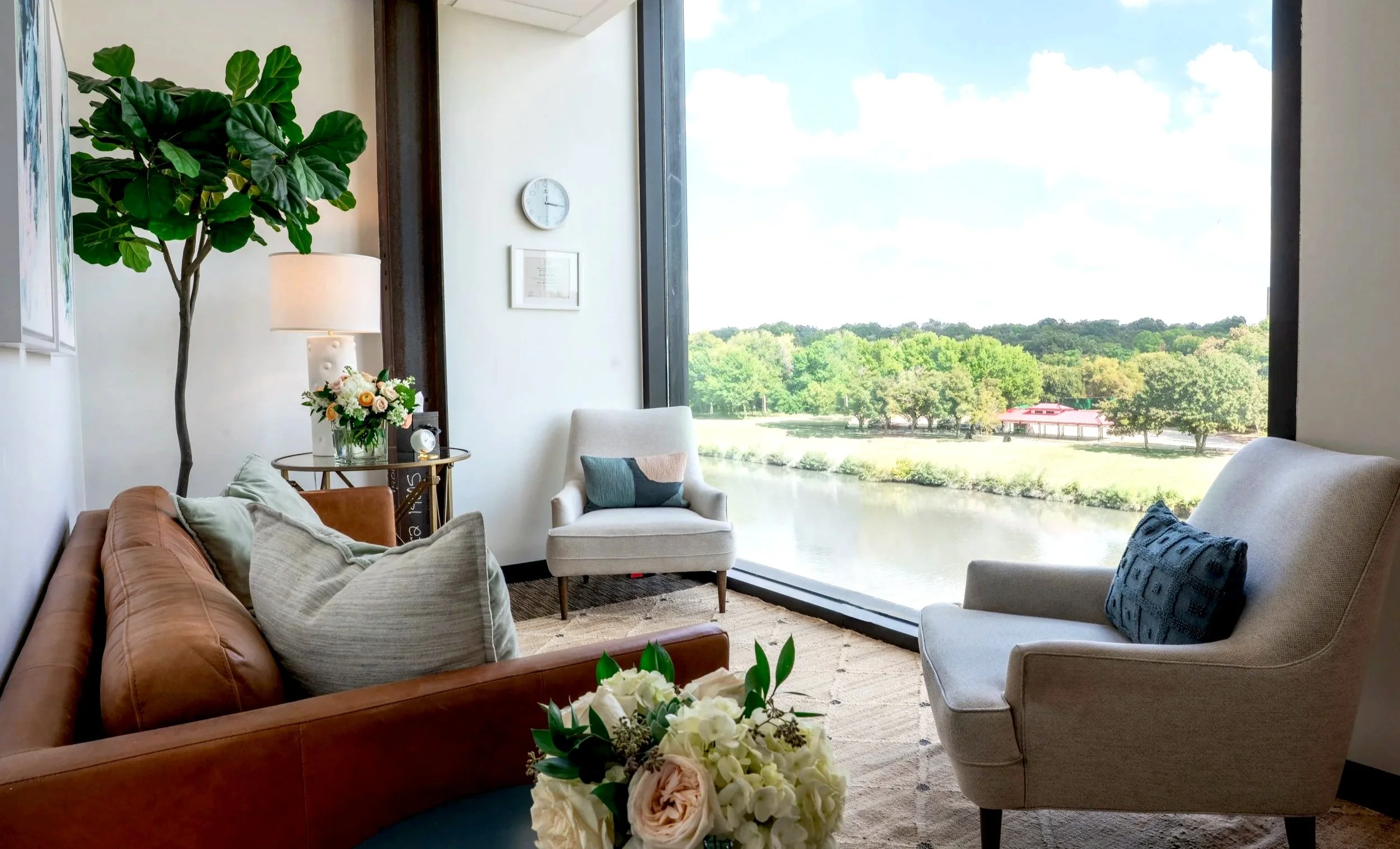 Julie Chahal’s Fort Worth office for private executive coaching sessions