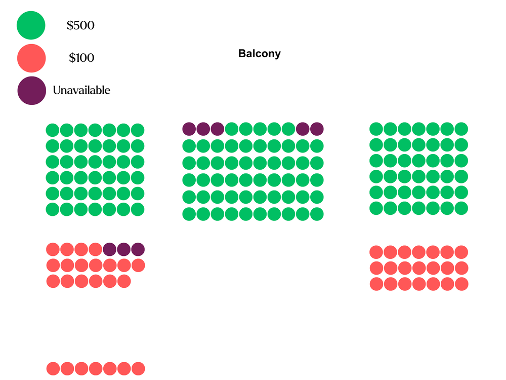 Seating Chart — Balcony