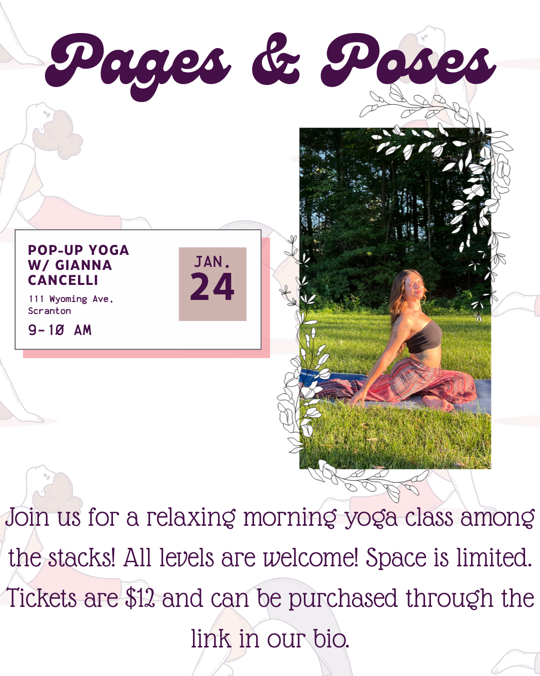 Pages & Poses: Pop-up Yoga Class