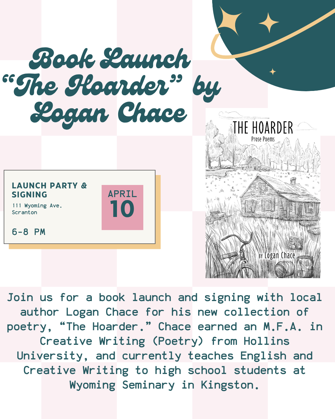 Book Launch: "The Hoarder," by Logan Chace