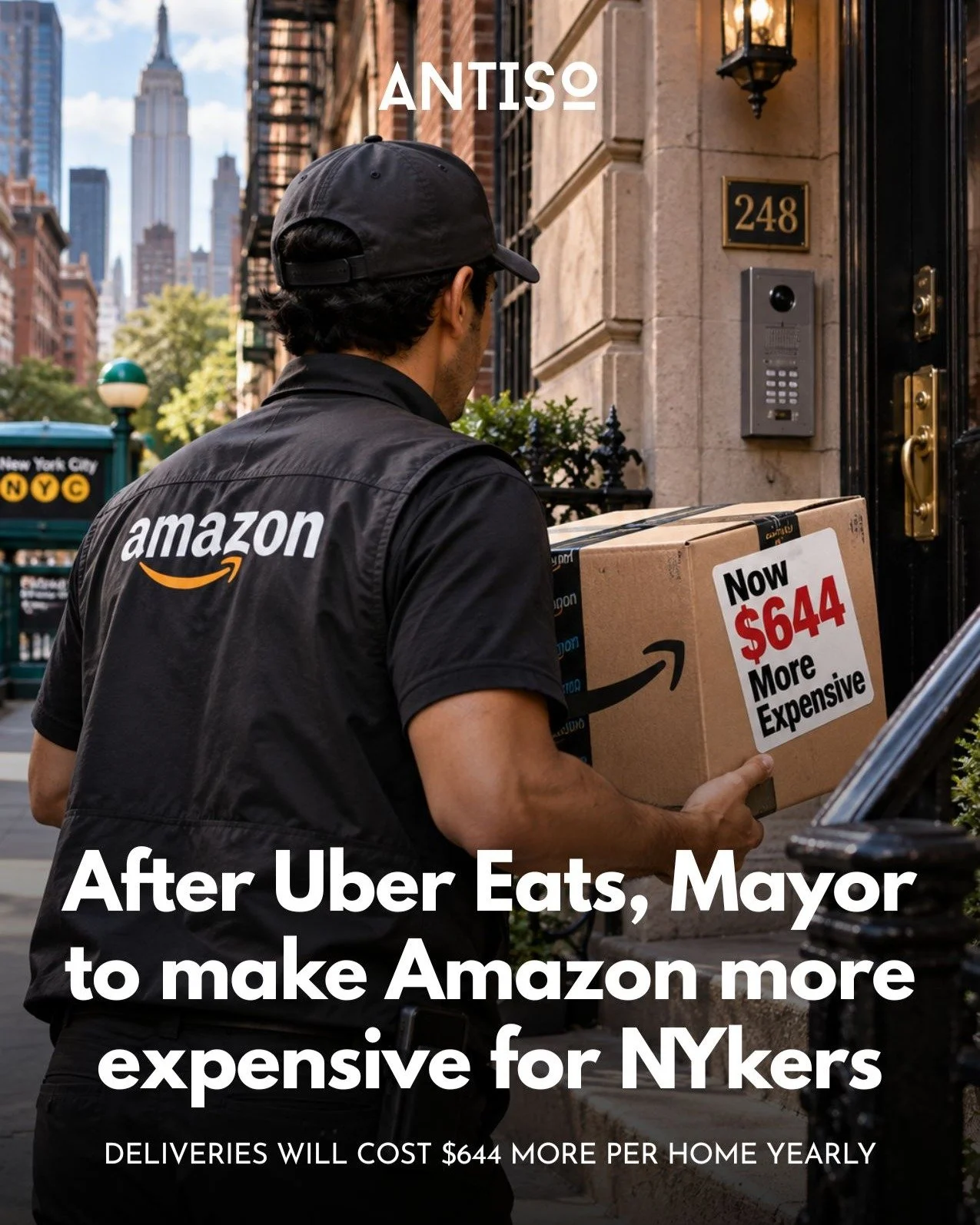 MAMDANI MADE FOOD DELIVERY MORE EXPENSIVE. NOW HE&rsquo;S COMING FOR YOUR AMAZON PURCHASES.

New Yorkers already know the routine: City Hall regulates an industry, businesses absorb new costs, and somehow your receipt ends up bigger.

Now Mayor Zohra