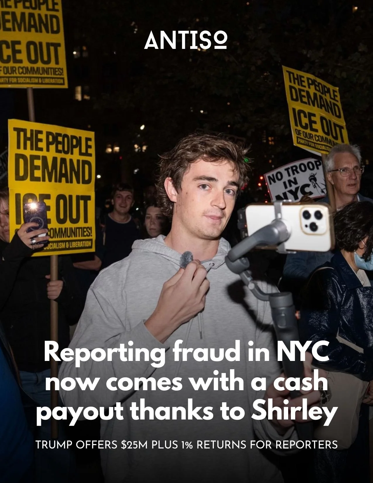 Nick Shirley is quickly becoming a National Hero with his relentless reporting on fraud, helping the US government recover billions in stolen taxpayer money with his fearless reporting.

But, he's gonna have some competition as Trump has just made it