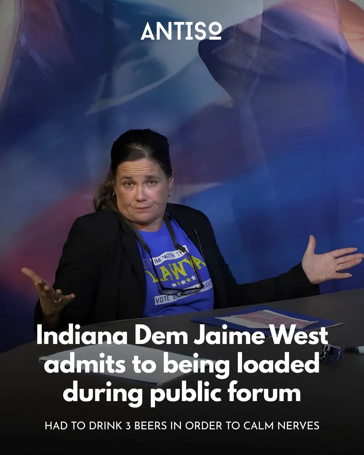 A drunk mother in Indiana has quickly become a Democrat darling after promising to fire all Republicans and admitting to downing 3 Coors Lights before appearing at a public forum. 

Considering the list of people the Dems love to back, it's zero surp